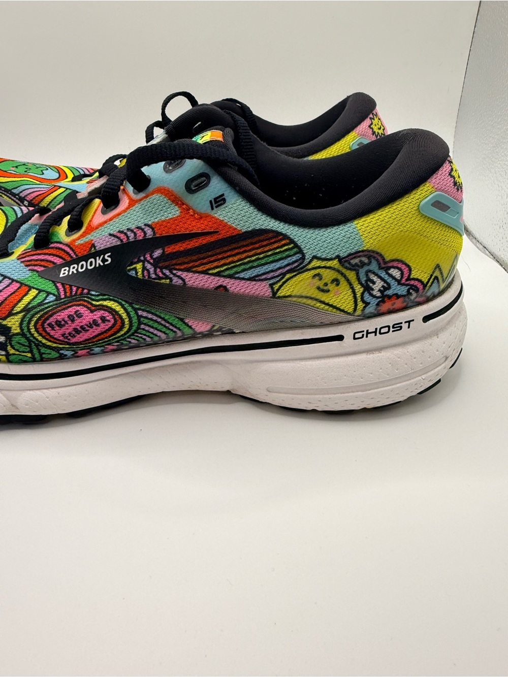 BROOKS Ghost 15 Run Proud Edition Artsy Athletic Women's Running Shoes Size 9 - Picture 2 of 13